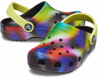 Crocs Classic Solarized Kids Clog T Black / Multi