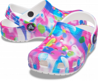 Crocs Classic Solarized Kids Clog T Pink/white