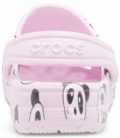 CROCS CLASSIC PANDA PRINT CLOG KIDS Ballerina Pink