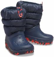 Crocs Classic Neo Puff Boot Kids Navy