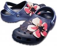 Crocs Classic Botanical Floral Clog Navy