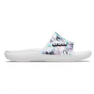 Crocs Classic Tie Dye Graphic Slide Multi/White