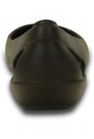 Crocs Sienna Leoprad Shiny Flat Espresso