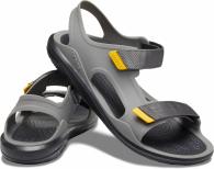  Crocs Swiftwater Molded Expedition Sandal Slate Grey / Black