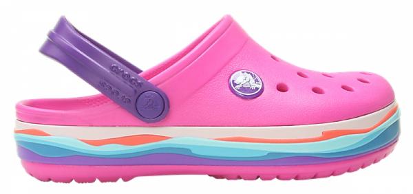 Kids Crocband™ Wavy Band Clog