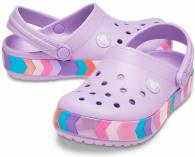 Crocs Crocband Chevron Beaded Clog Kids orchid